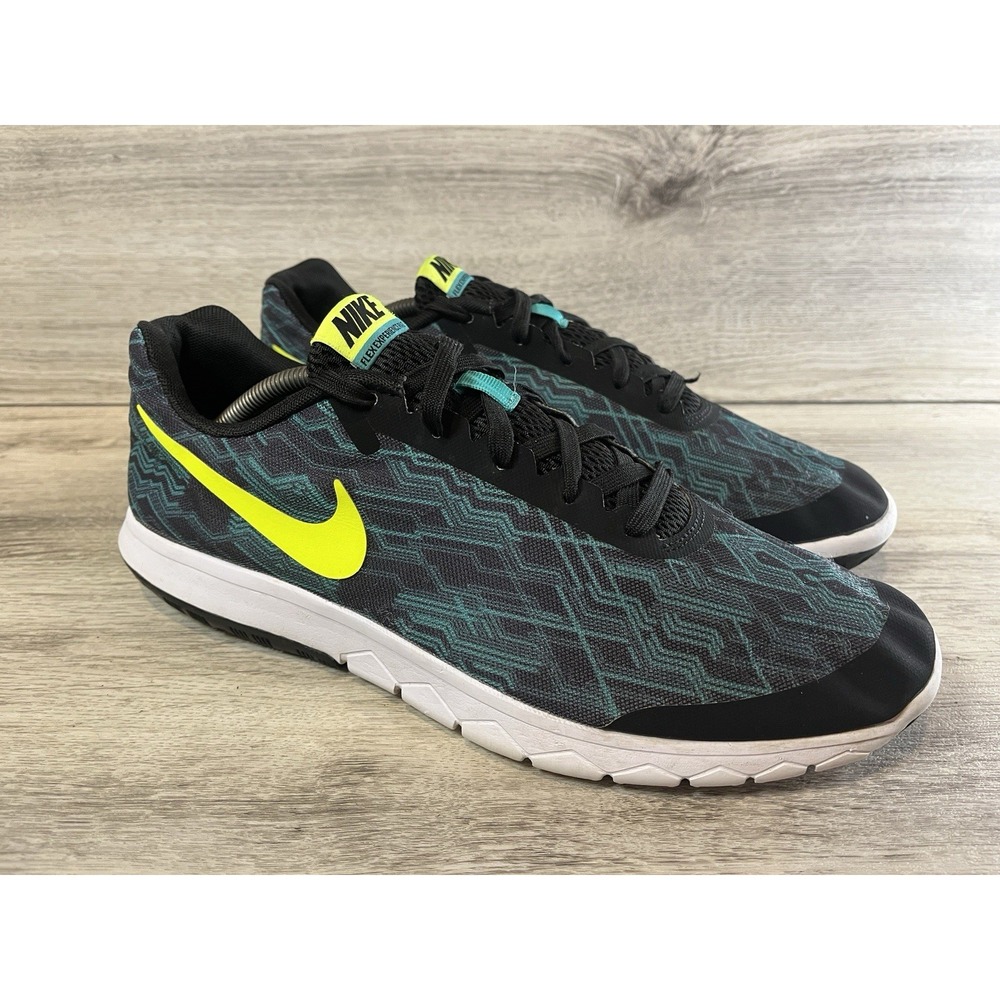 Nike Flex Experience RN 5 Black Volt Green Shoes Sneaker 844587-002 Mens 11.5